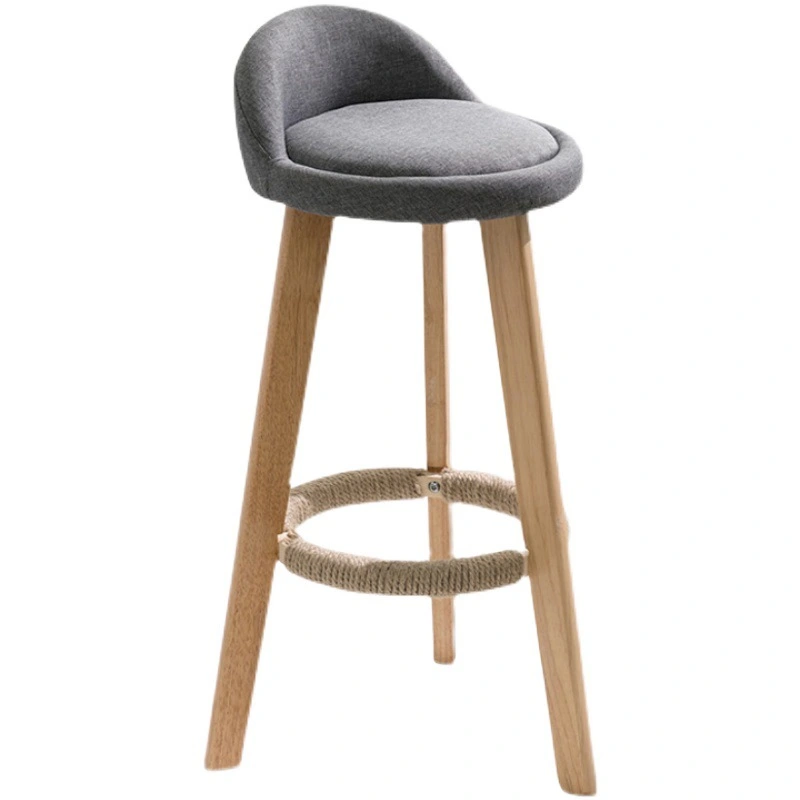 XC-80003 Bar Stools With Wooden Legs